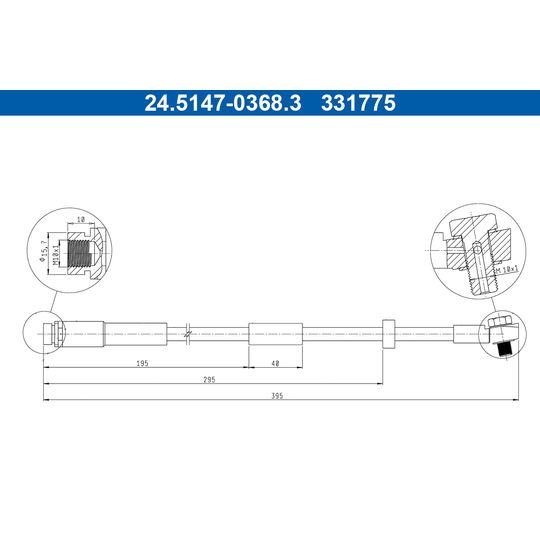 24.5147-0368.3 - Brake Hose 