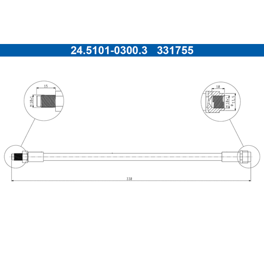 24.5101-0300.3 - Pidurivoolik 