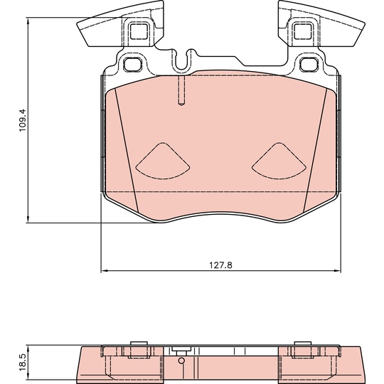 GDB8310 - Brake Pad Set, disc brake 