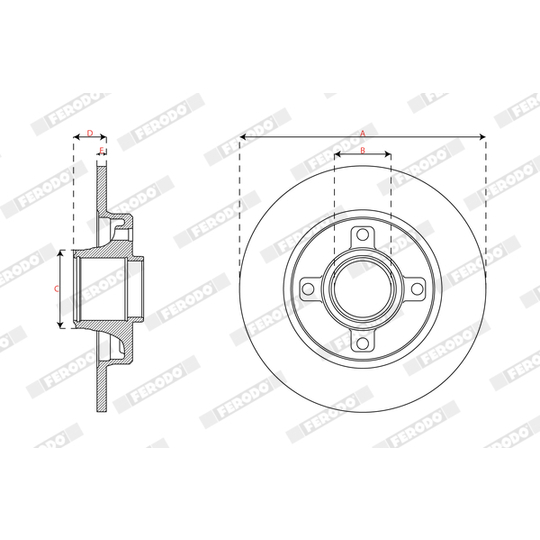 DDF2929-1 - Bromsskiva 