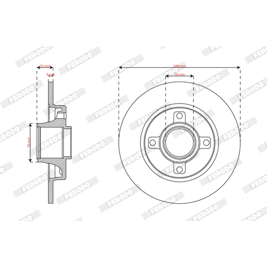 DDF2929-1 - Bromsskiva 