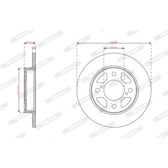 DDF2981C - Brake Disc 