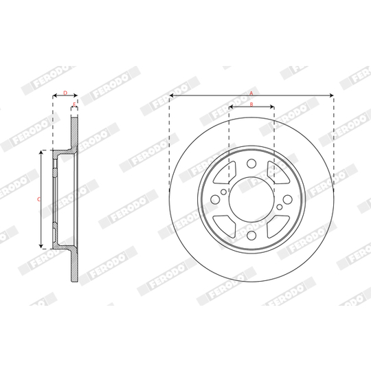 DDF2981C - Brake Disc 