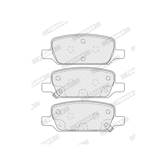 FDB5258 - Brake Pad Set, disc brake 