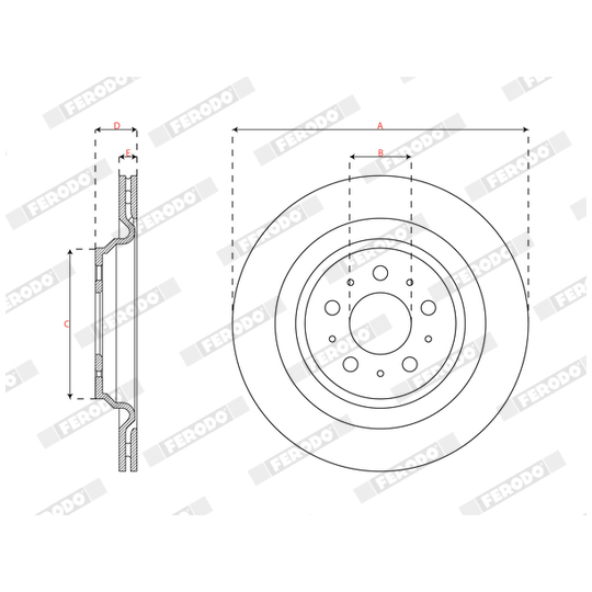 DDF3016C-1 - Brake Disc 