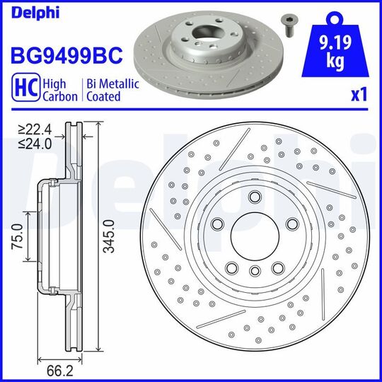 BG9499BC - Brake Disc 