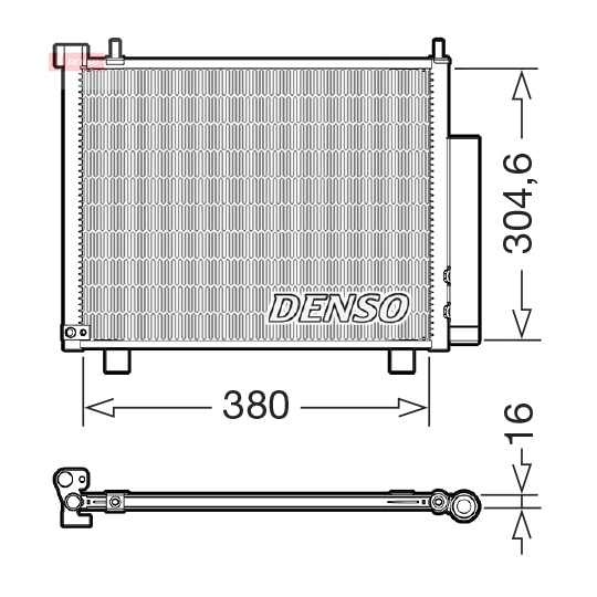 DCN20051 - Condenser, air conditioning 