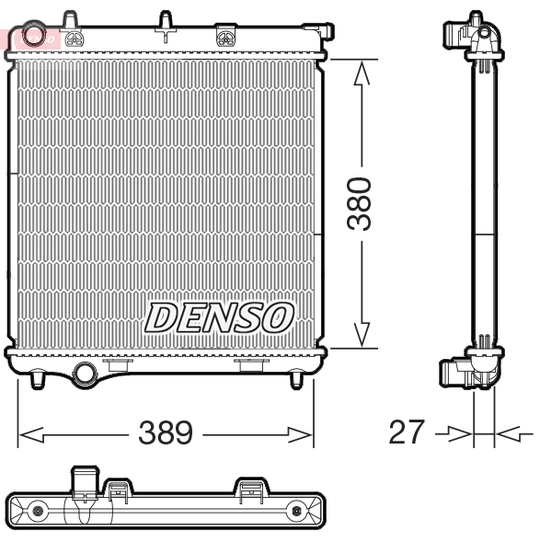 DRM21108 - Radiaator, mootorijahutus 