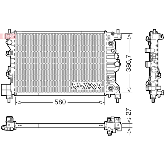 DRM20131 - Radiator, engine cooling 