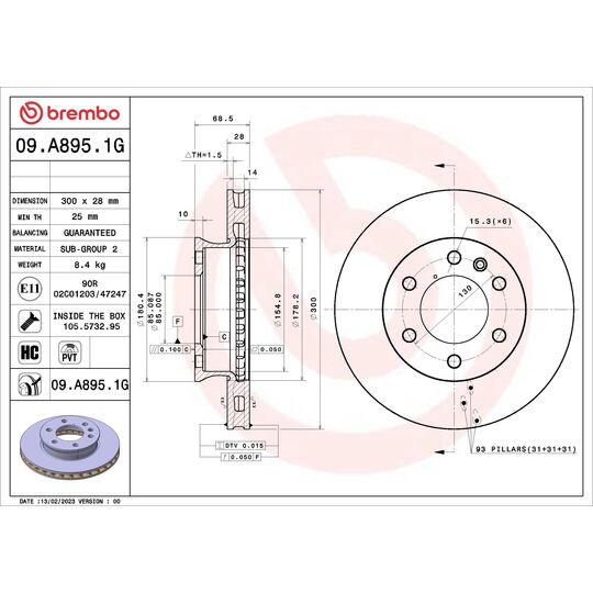 KT 10 053 - Brake Set, disc brake 