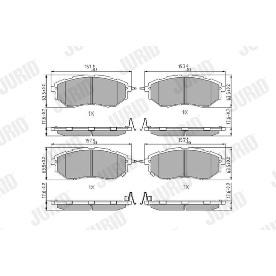 572638J - Brake Pad Set, disc brake 