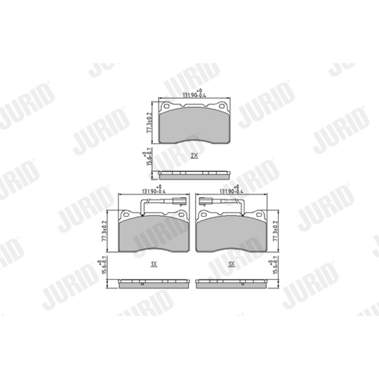 573322J - Brake Pad Set, disc brake 