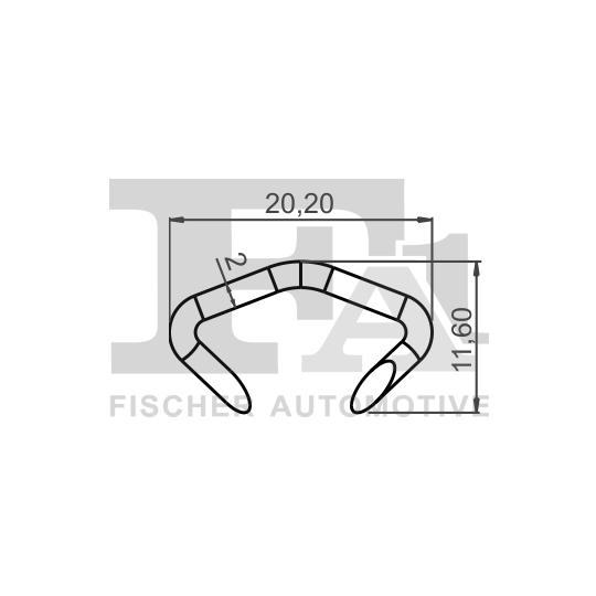 12-40003.10 - Clip, trim/protection strip 