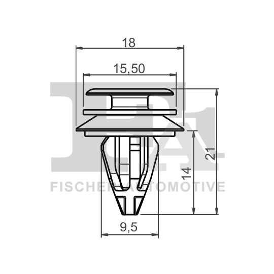 10-40013.25 - Clip, trim/protection strip 