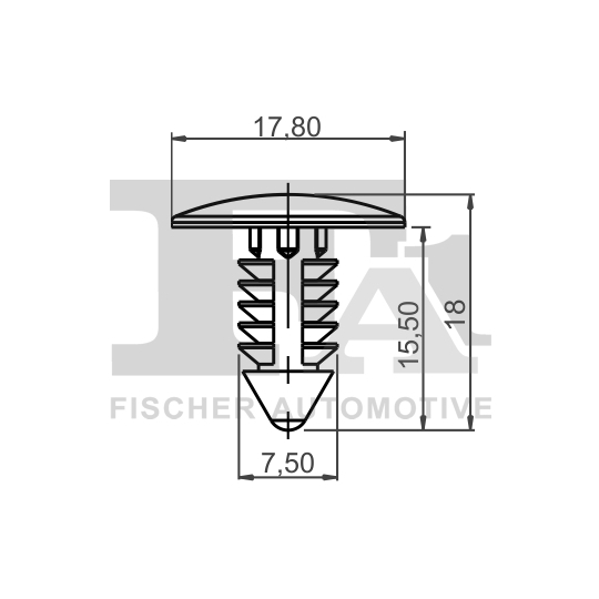 87-10001.5 - Clip, trim/protection strip 