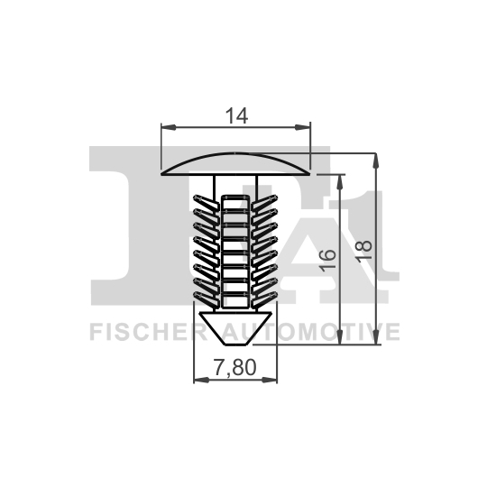 12-10007.5 - Clip, trim/protection strip 