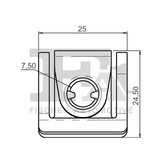 11-40110.5 - Clip, trim/protection strip 