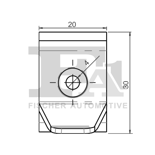 77-10022.5 - Clip, trim/protection strip 