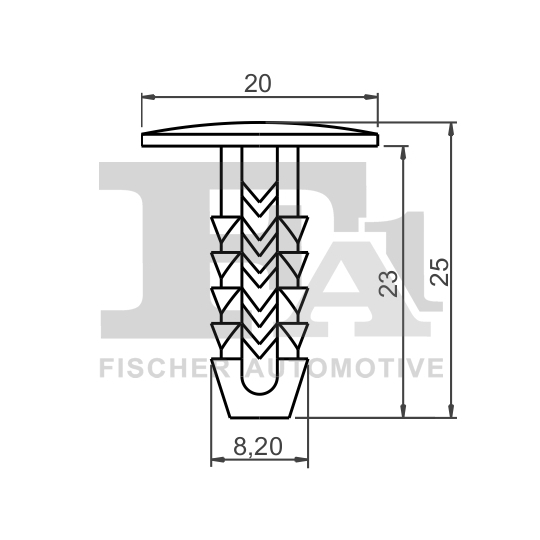 33-10016.25 - Clip, trim/protection strip 