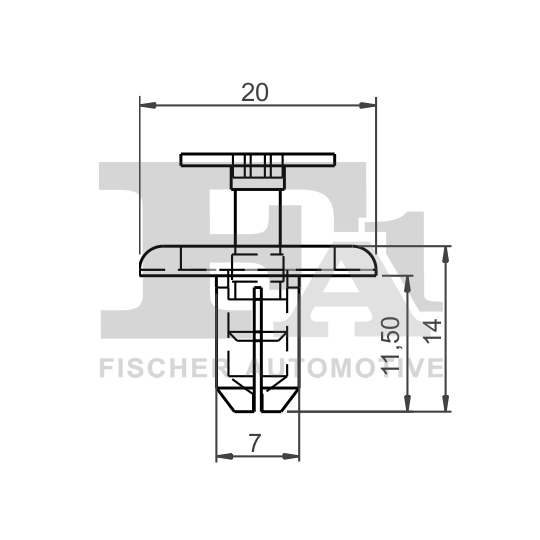 77-30015.25 - Clip, trim/protection strip 