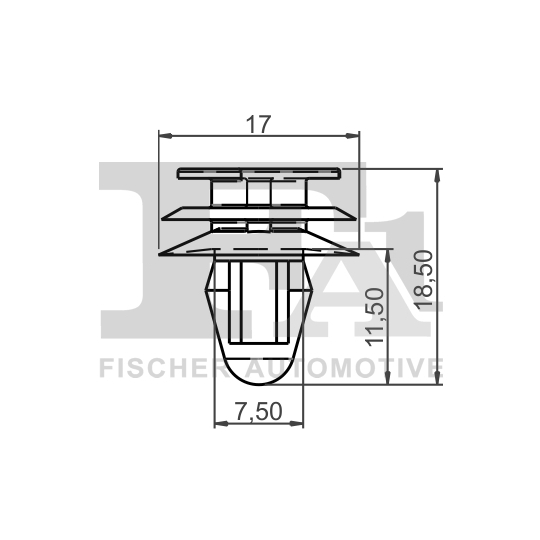 21-40062.25 - Clip, trim/protection strip 