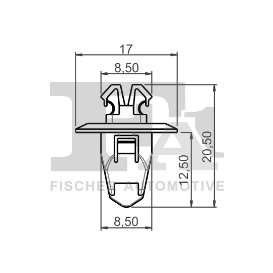 77-40049.25 - Clip, trim/protection strip 