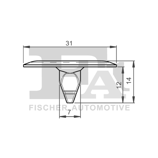 14-10012.5 - Clip, trim/protection strip 