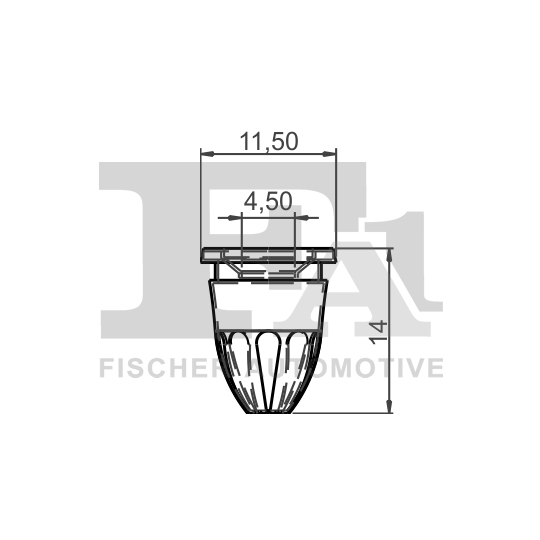 14-60001.5 - Clip, trim/protection strip 