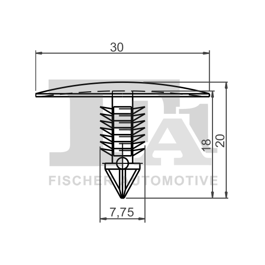 22-10013.10 - Clip, trim/protection strip 