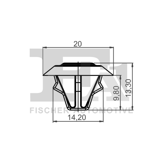 14-10005.25 - Clip, trim/protection strip 