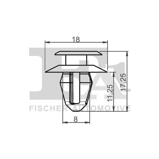 10-40006.5 - Clip, trim/protection strip 