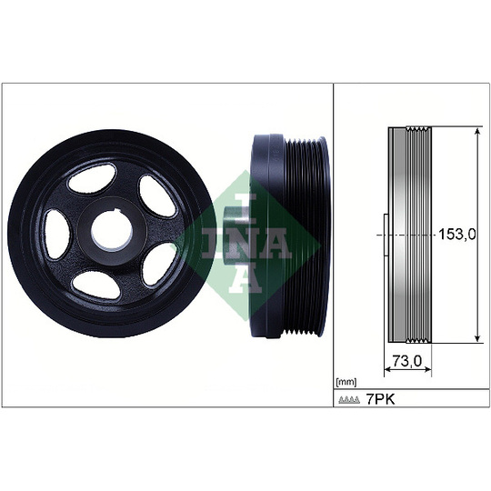 544 0183 10 - Belt Pulley, crankshaft 