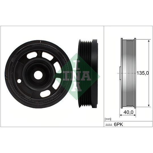 544 0172 10 - Belt Pulley, crankshaft 