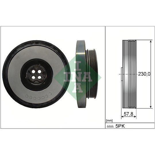 544 0605 10 - Belt Pulley, crankshaft 