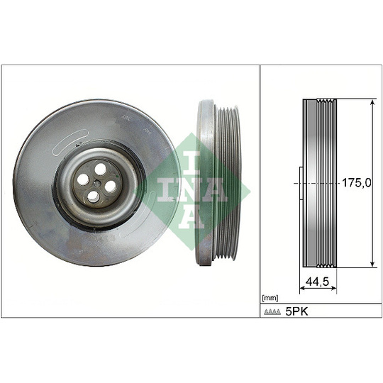 544 0604 10 - Belt Pulley, crankshaft 