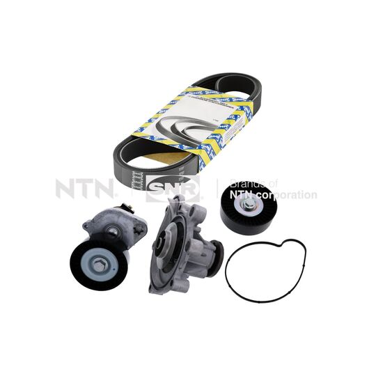 KAP851.070 - Water Pump + V-Ribbed Belt Set 