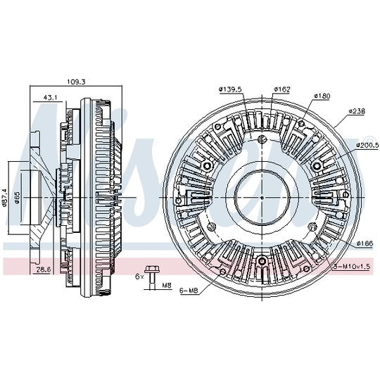 86105 - Clutch, radiator fan 