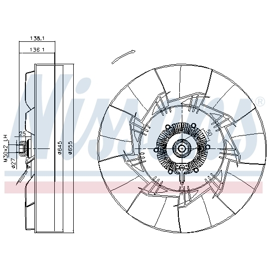 86252 - Clutch, radiator fan 