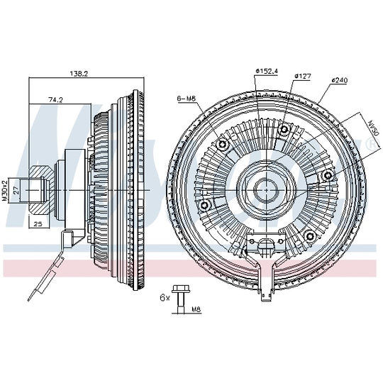 86251 - Clutch, radiator fan 