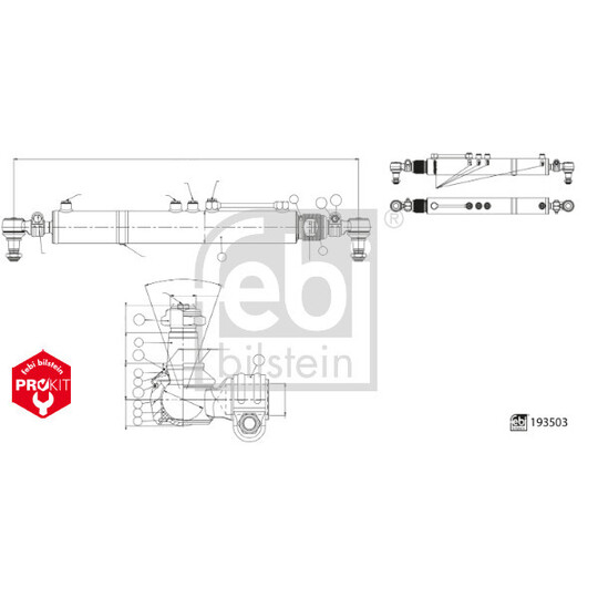 193503 - Slave Cylinder, power steering 