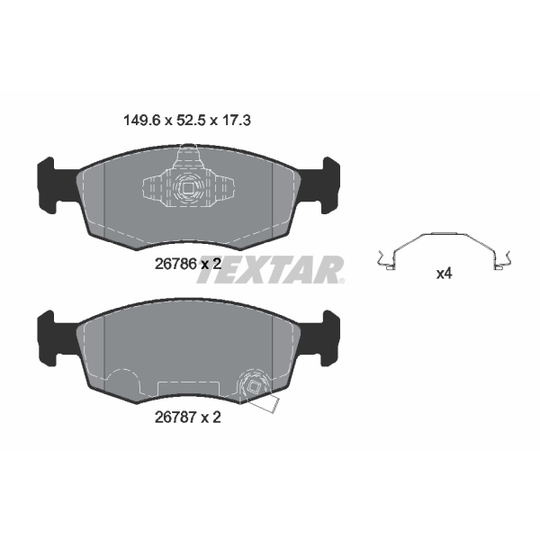 2678601 - Brake Pad Set, disc brake 