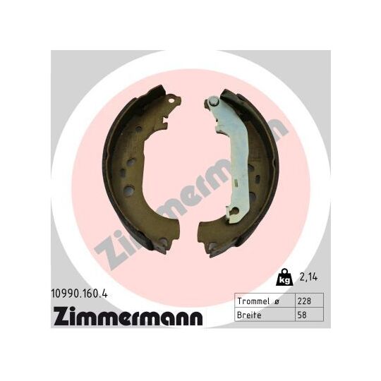 10990.160.4 - Brake Shoe Set 