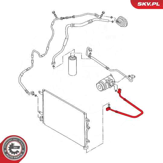 43SKV529 - High-/Low Pressure Line, air conditioning 