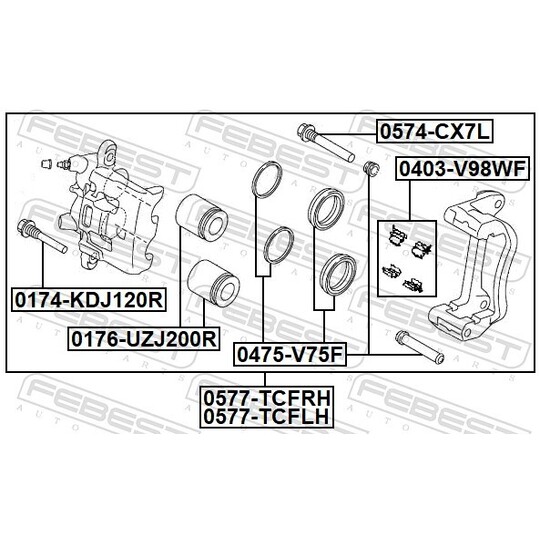 0577-TCFLH - Brake Caliper 