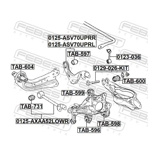 TAB-731 - Control Arm-/Trailing Arm Bush 