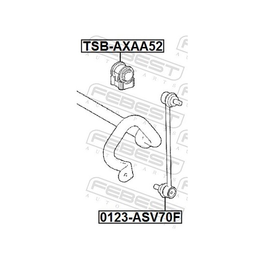 TSB-AXAA52 - Bussning, krängningshämmare 