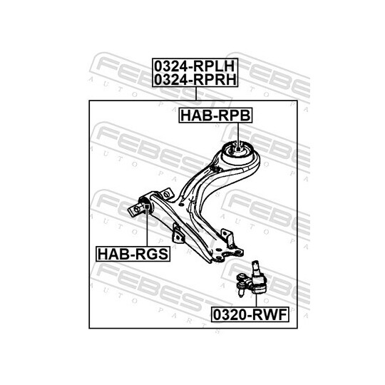 0324-RPRH - Track Control Arm 