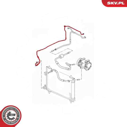 43SKV544 - High Pressure Line, air conditioning 