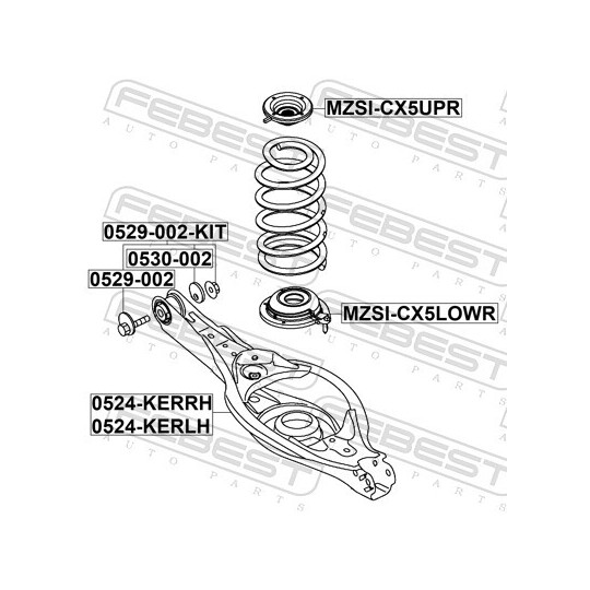 MZSI-CX5LOWR - Spring Cap 