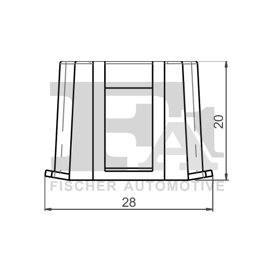 12-60006.10 - Base, headlight 